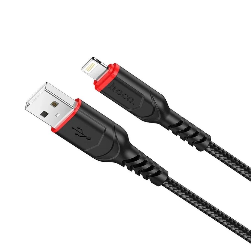 Hoco X59 Victory USB-A to Lightning charging data cable 2m Black/Red