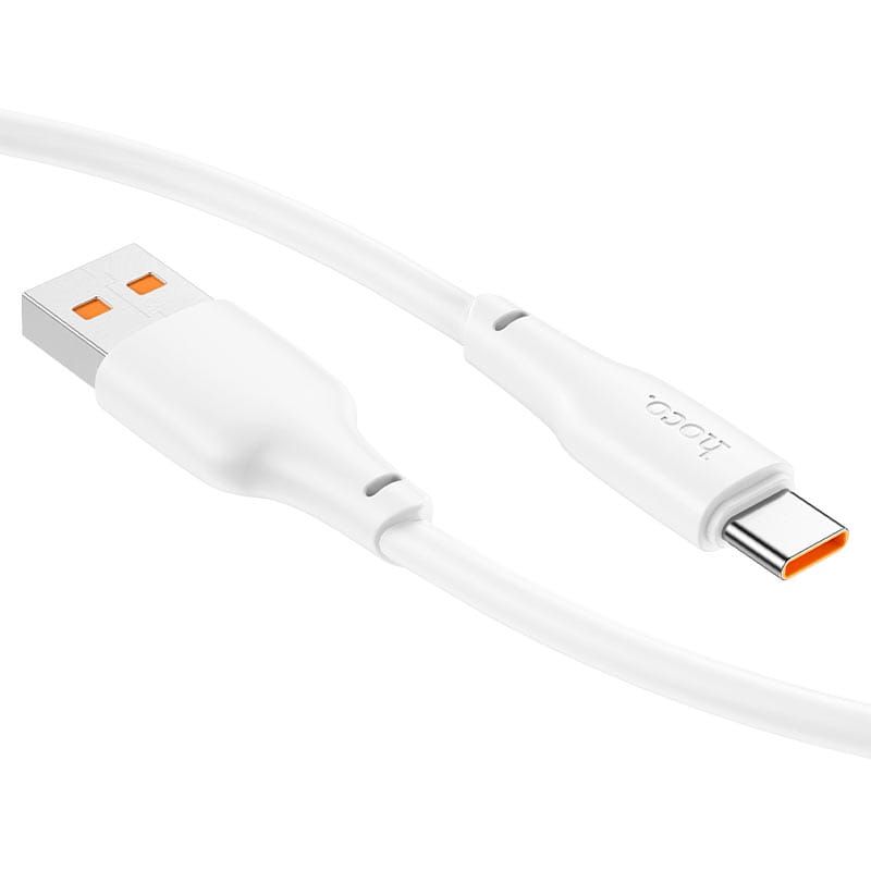 Hoco X93 Force 27W USB-A to USB-C charging data cable 1m White