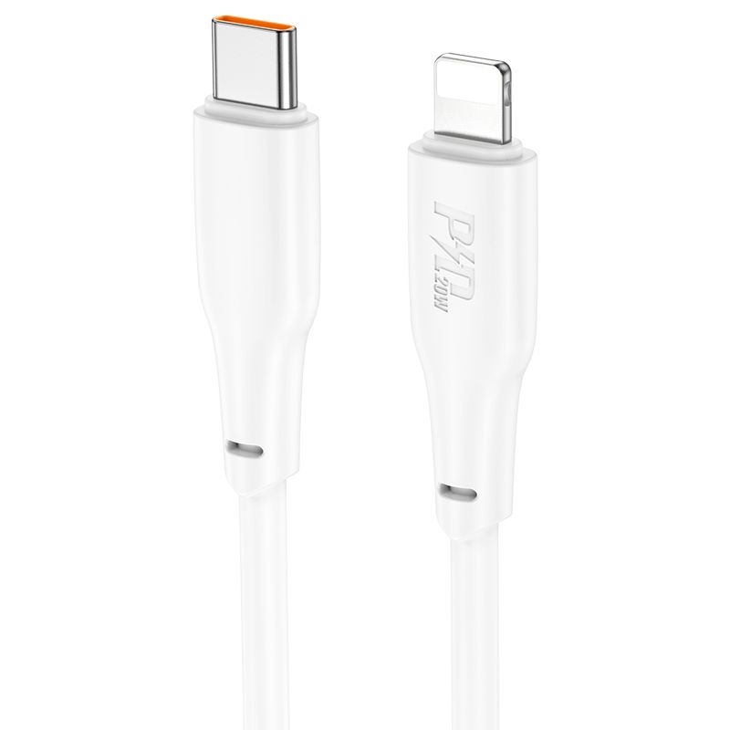 Hoco X93 Force PD20W USB-C to Lightning charging data cable 2m White