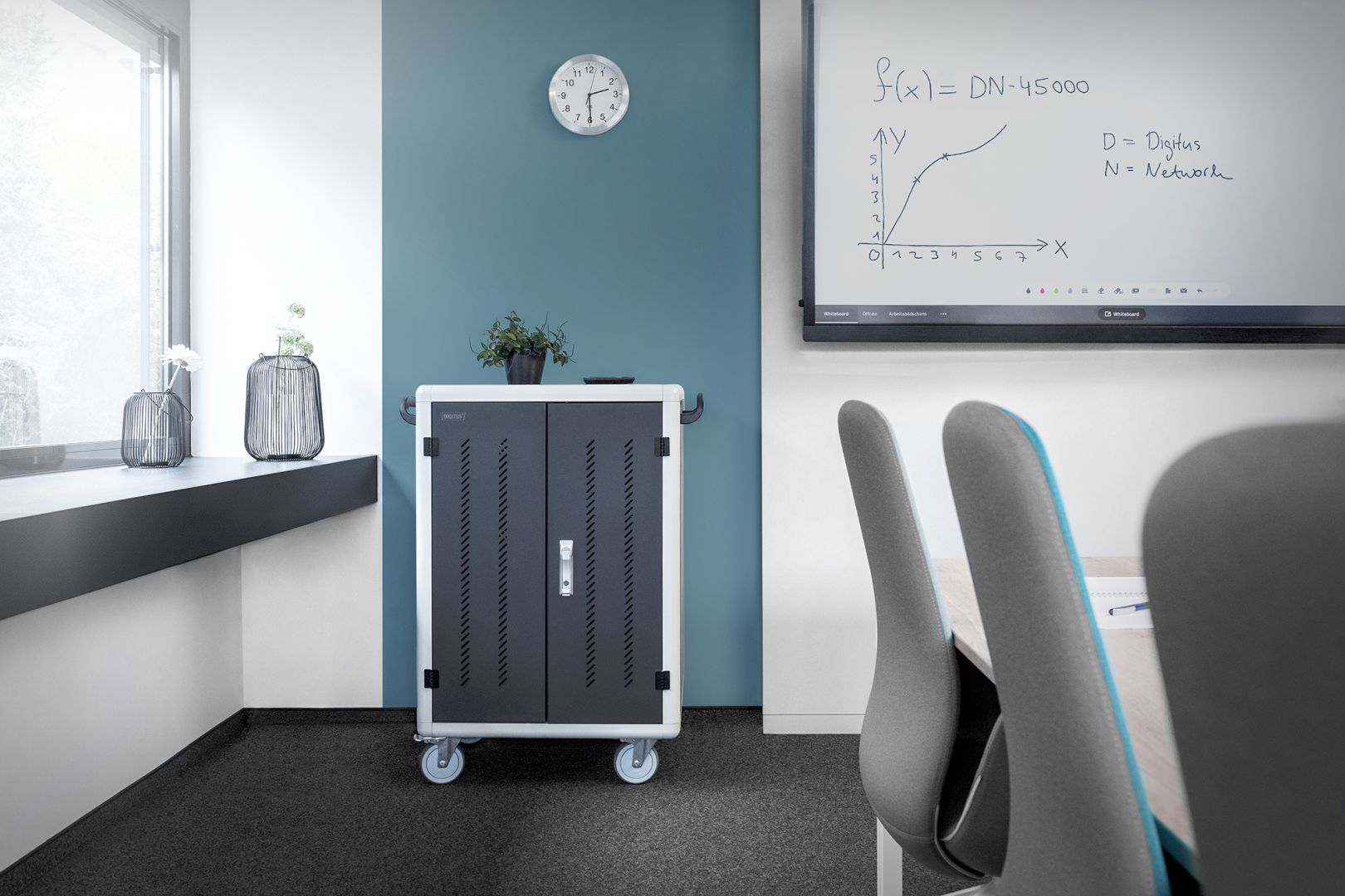 Digitus DN-45005 Mobile charging cabinet Grey