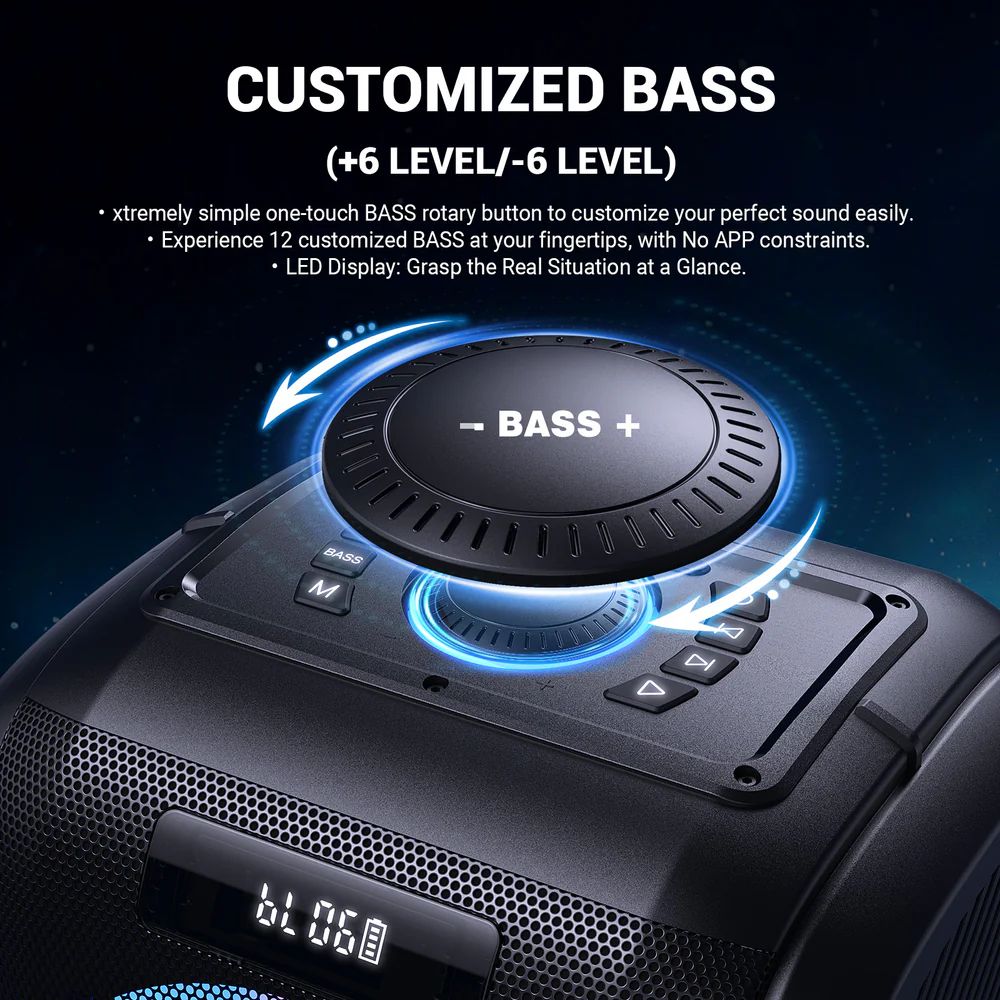 W-King T9 Pro Bluetooth Speaker Black
