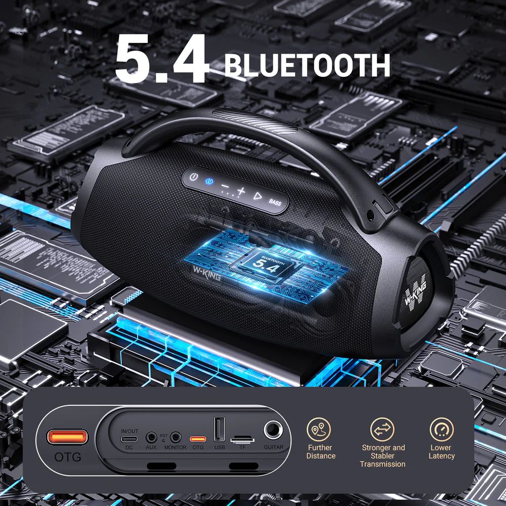 W-King X20 Bluetooth Speaker Black