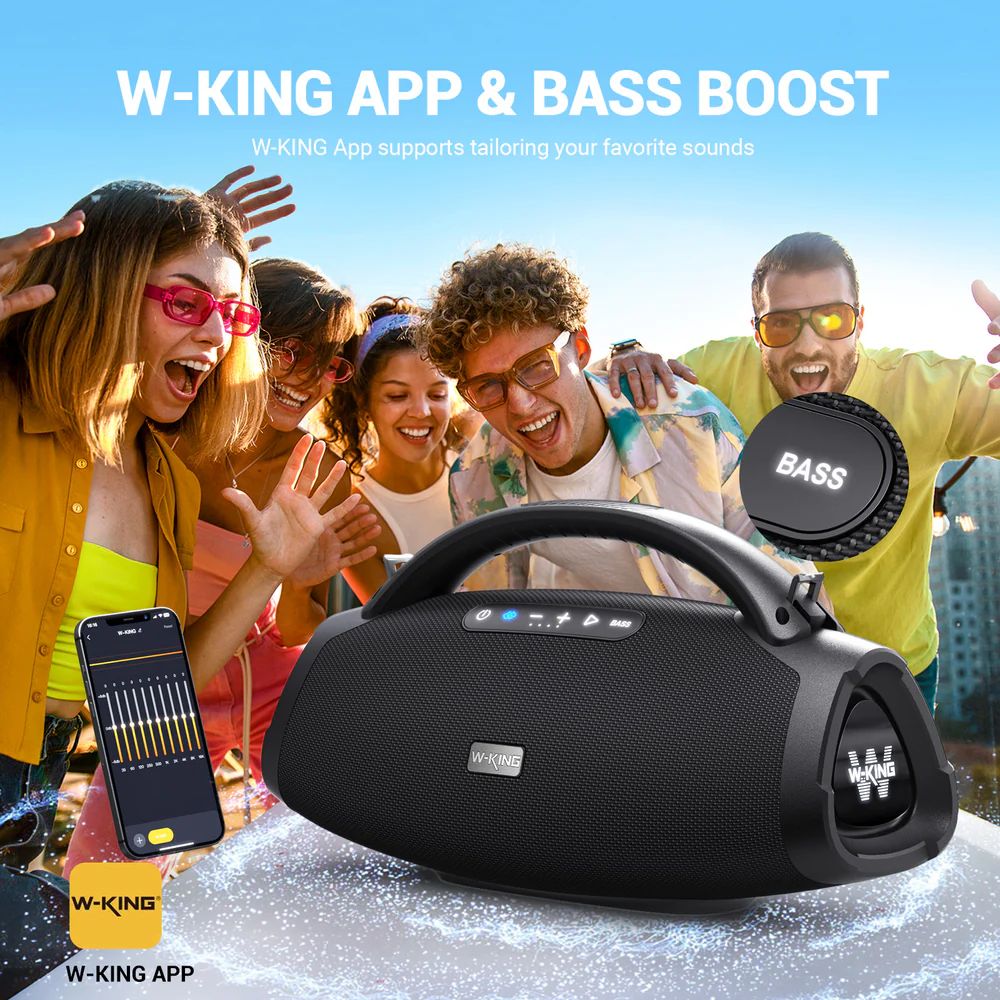 W-King X20 Bluetooth Speaker Black