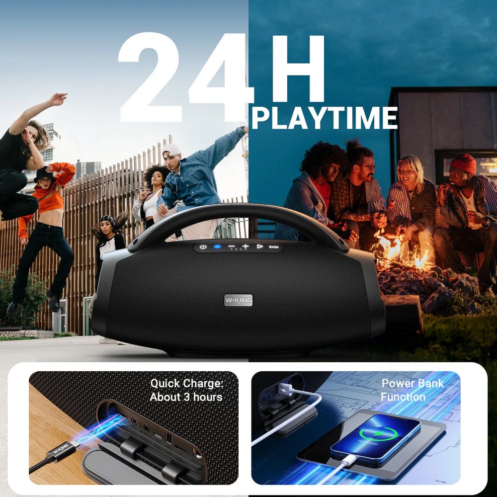 W-King X20 Bluetooth Speaker Black