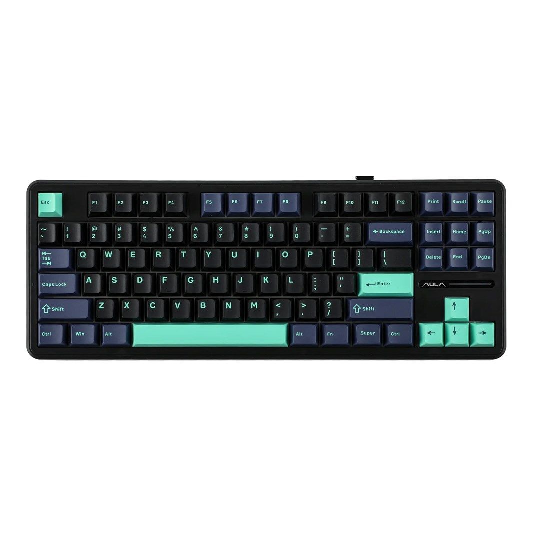 Aula F87 Pro Gasket Gaming Wireless Bluetooth Mechanical Keyboard Black/Blue US