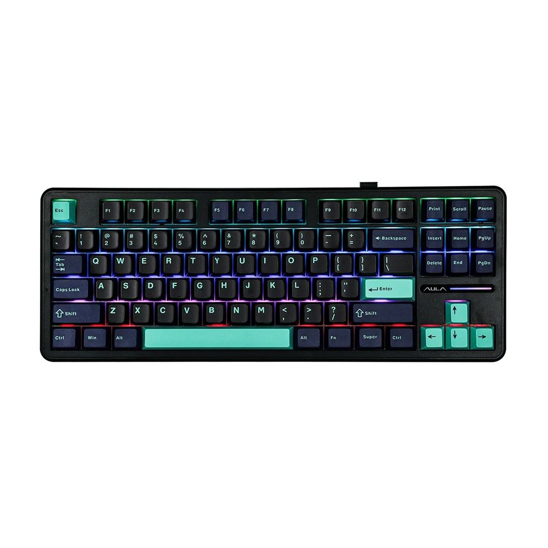 Aula F87 Pro Gasket Gaming Wireless Bluetooth Mechanical Keyboard Black/Blue US