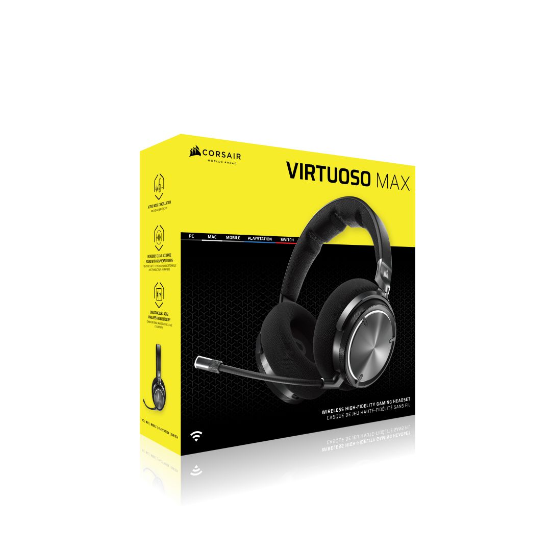 Corsair Virtuoso Max Wireless Gaming Headset Carbon