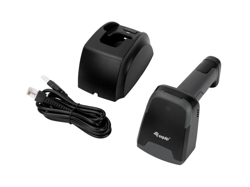 EQuip Wireless 2D 2.4GHz + Bluetooth Barcode Scanner with Charging Stand