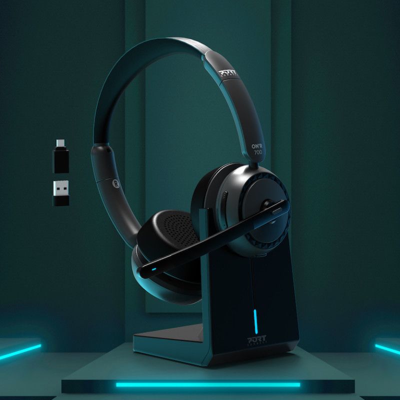 Port Designs Bluetooth stereo microphone helmet with PRO ON''''R 700 base Headset Black