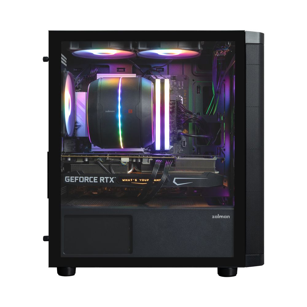 Zalman M4 SE Tempered Glass Black