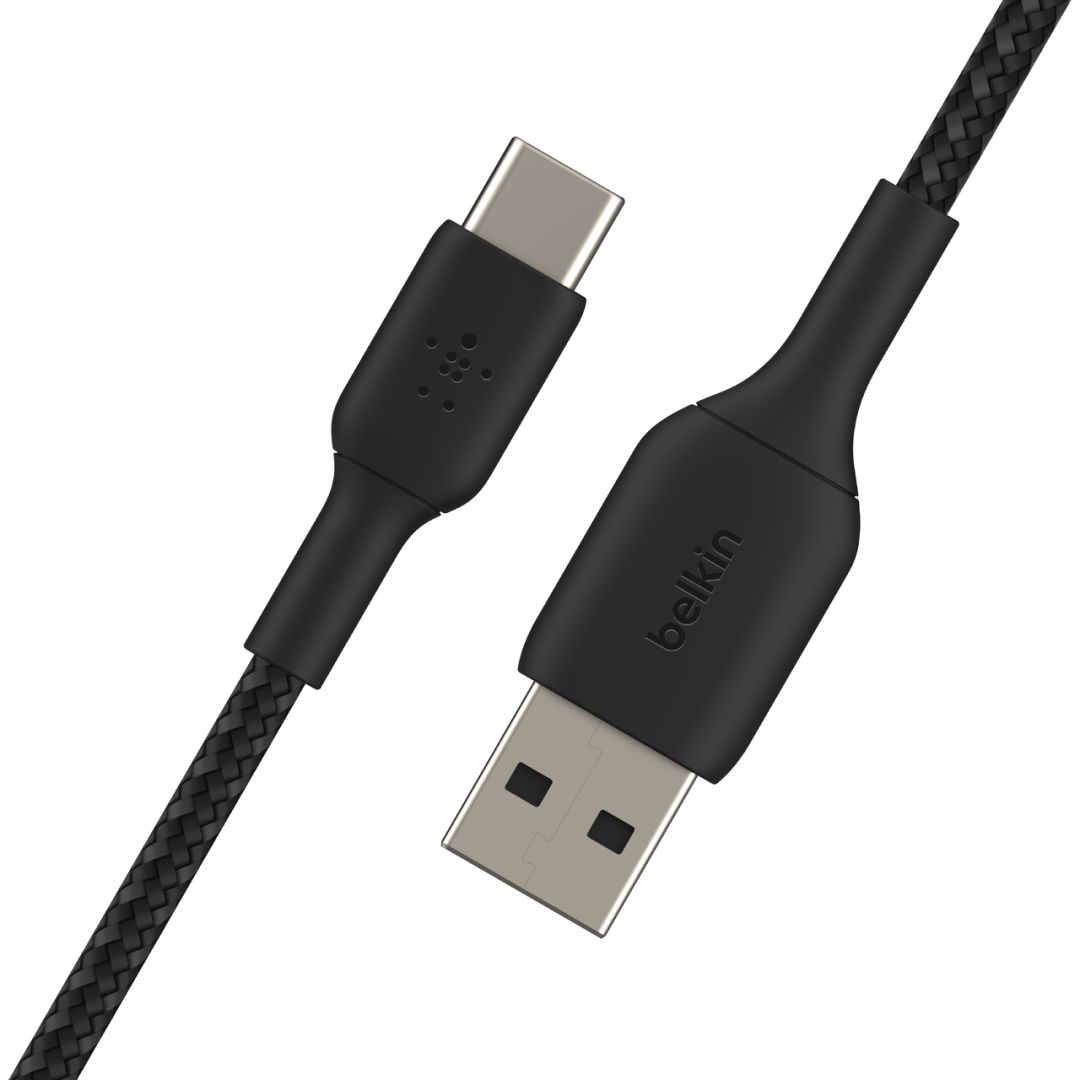 Belkin Braided USB-C to USB-A Cable 3m Black 