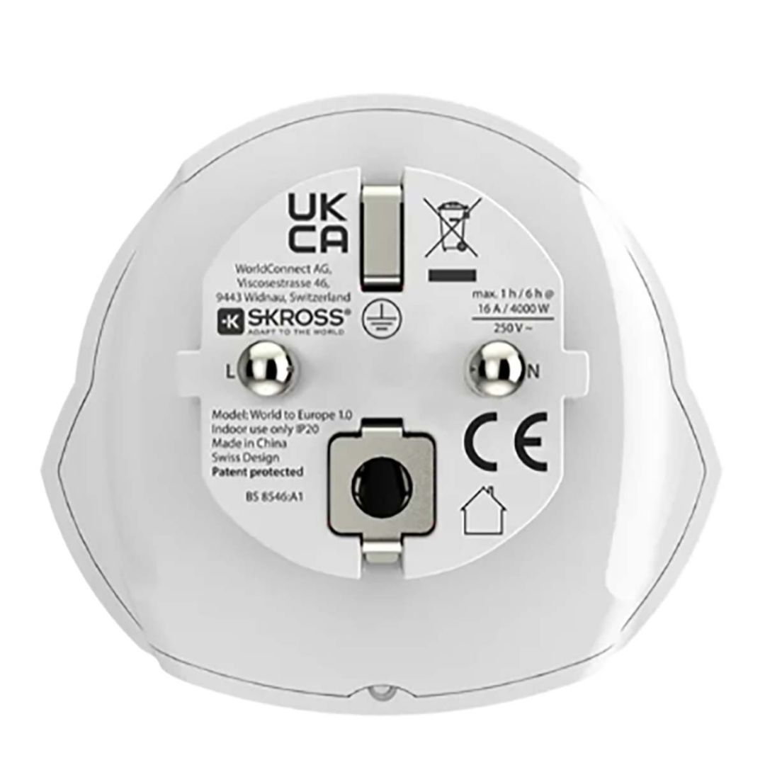 Nedis Travel adapter World to Europe for 2- and 3-pole devices from more than 220 destinations