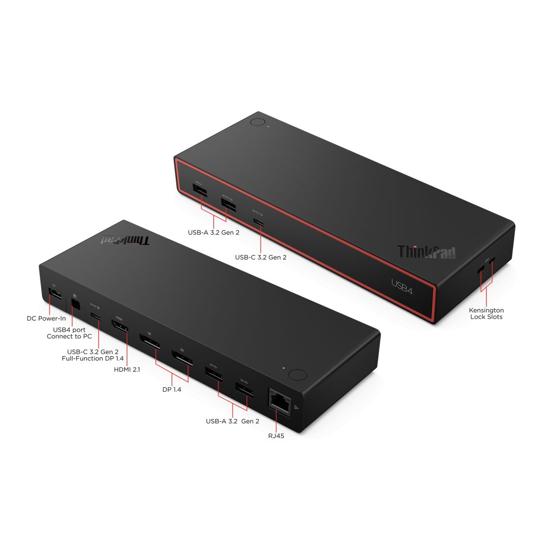 Lenovo ThinkPad USB4 Dock 5000 (with 135W Adapter) Black