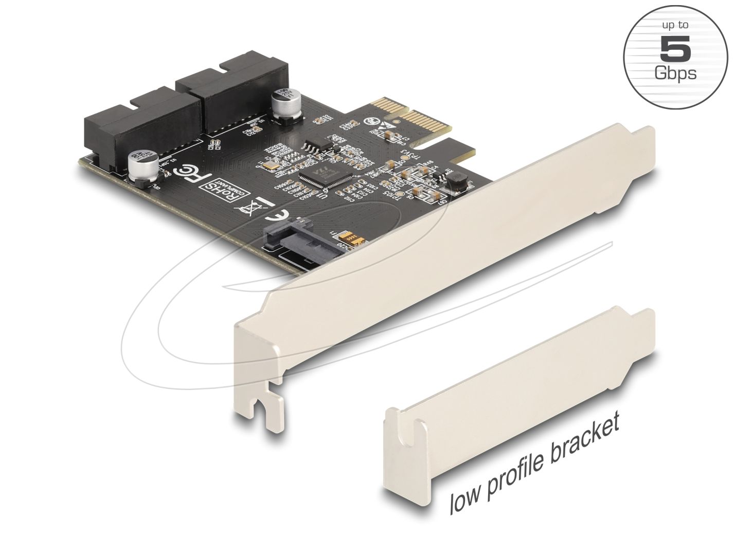 DeLock PCI Express x1 Card to 2 x internal USB 5 Gbps Pin Header