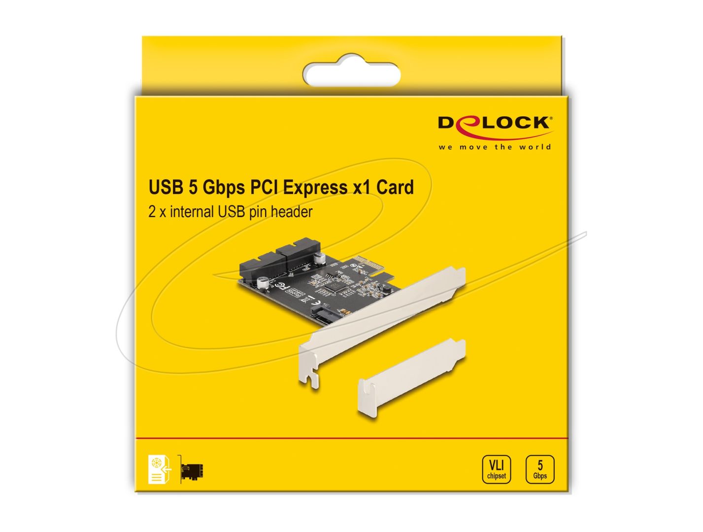 DeLock PCI Express x1 Card to 2 x internal USB 5 Gbps Pin Header