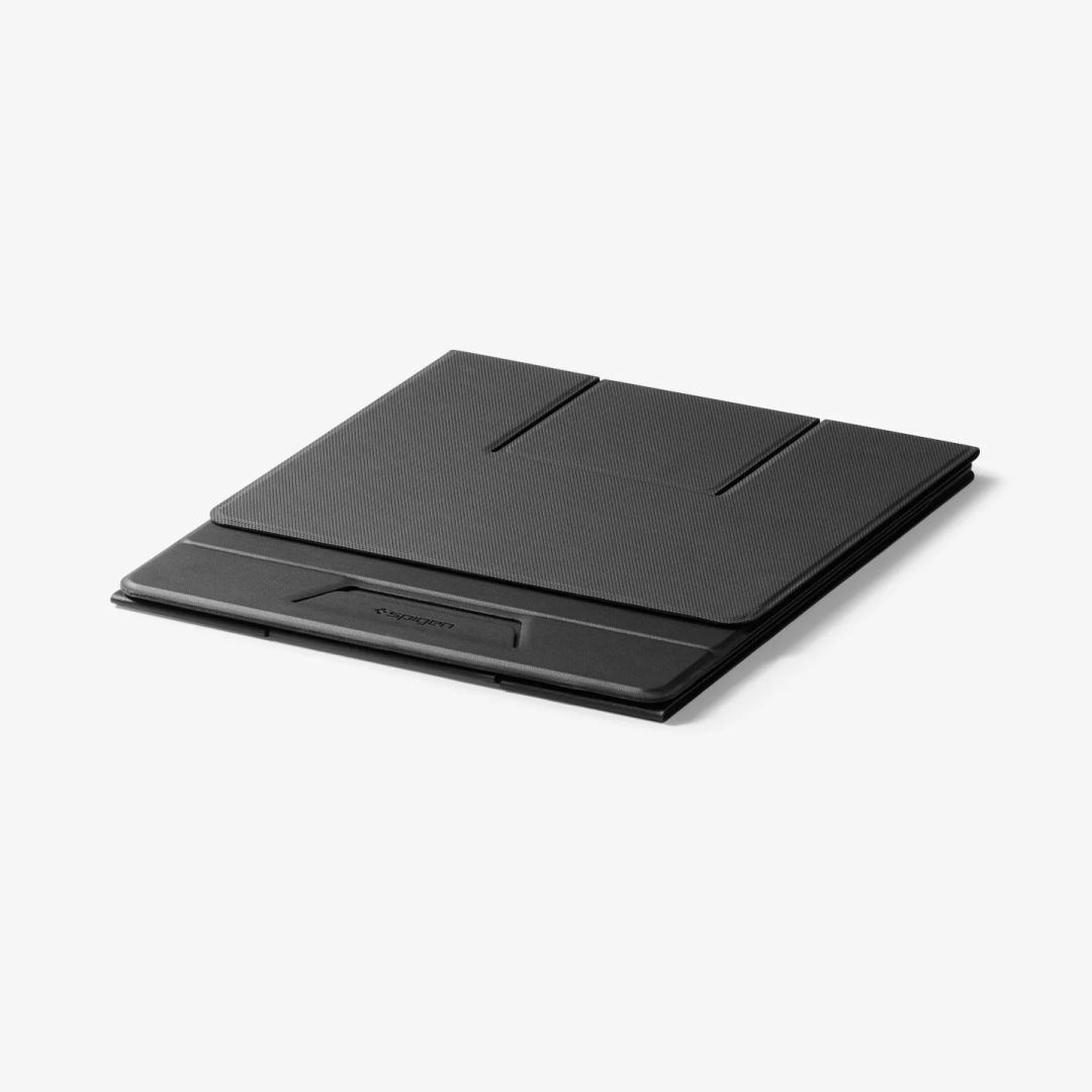 Spigen LD201-S10 Slim Fold Non Adhesive Laptop Stand Black