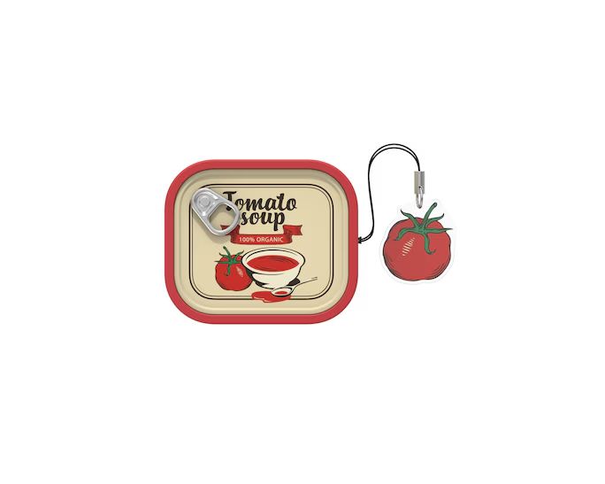 Samsung Galaxy Buds4/Buds4 Pro Food Can Case Red