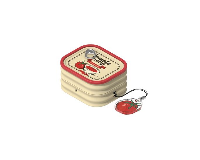 Samsung Galaxy Buds4/Buds4 Pro Food Can Case Red