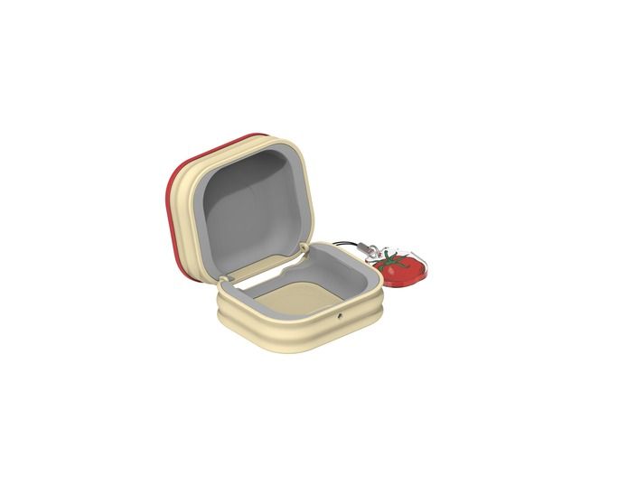 Samsung Galaxy Buds4/Buds4 Pro Food Can Case Red