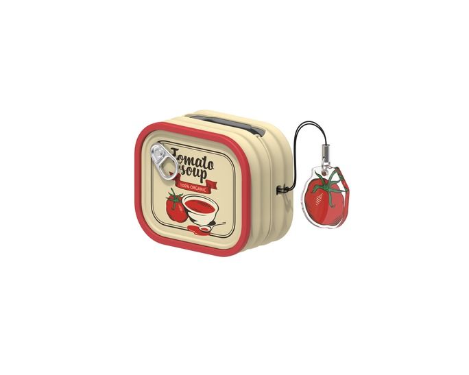 Samsung Galaxy Buds4/Buds4 Pro Food Can Case Red