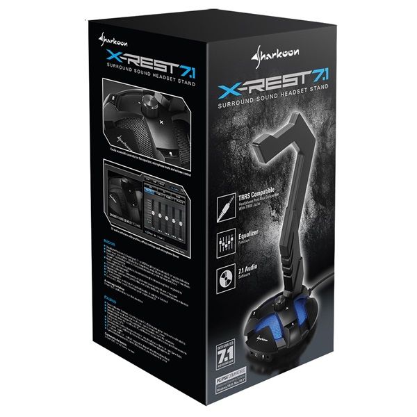 Sharkoon X-Rest 7.1 Headset Stand Black