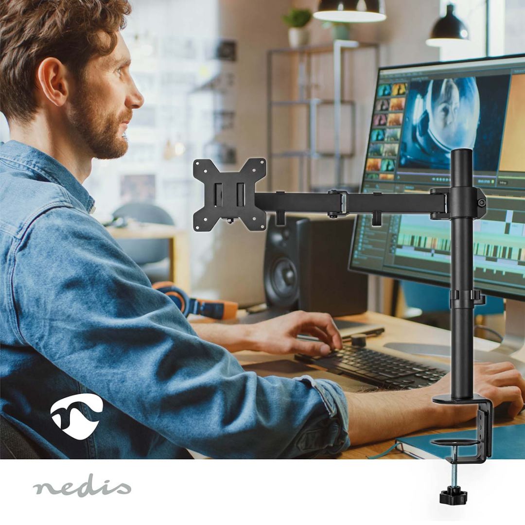 Nedis MMSIS110BK Desk Monitor Mount 15-32