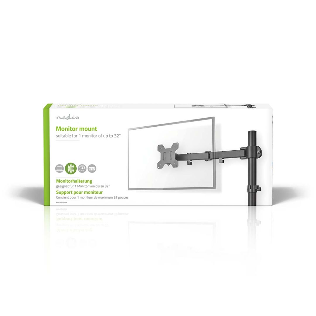 Nedis MMSIS110BK Desk Monitor Mount 15-32