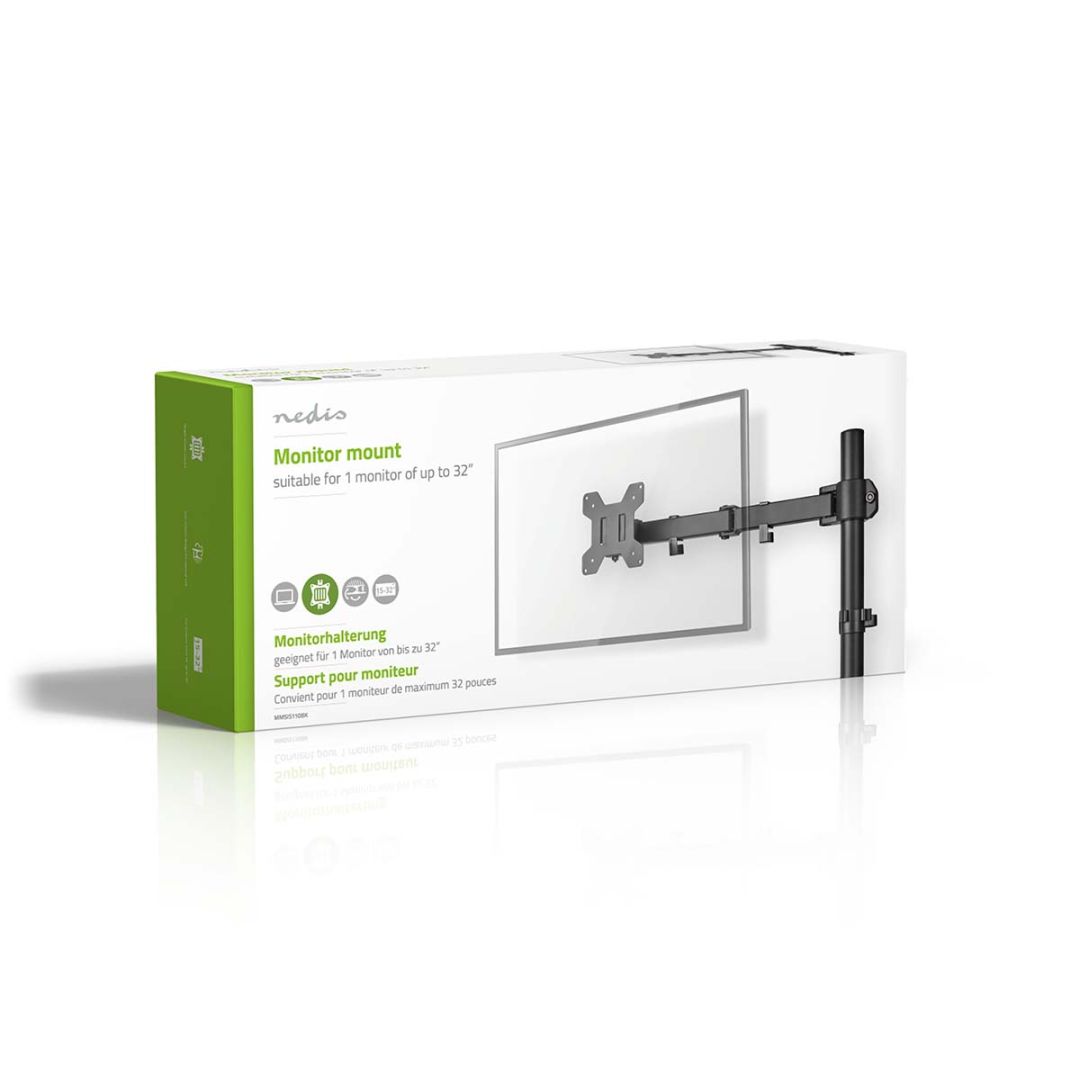 Nedis MMSIS110BK Desk Monitor Mount 15-32