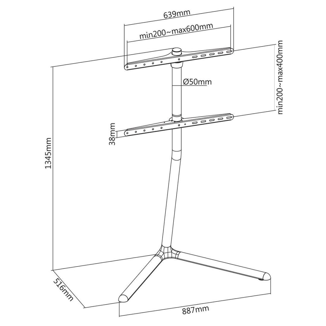 Nedis TV Floor Stand 49-70