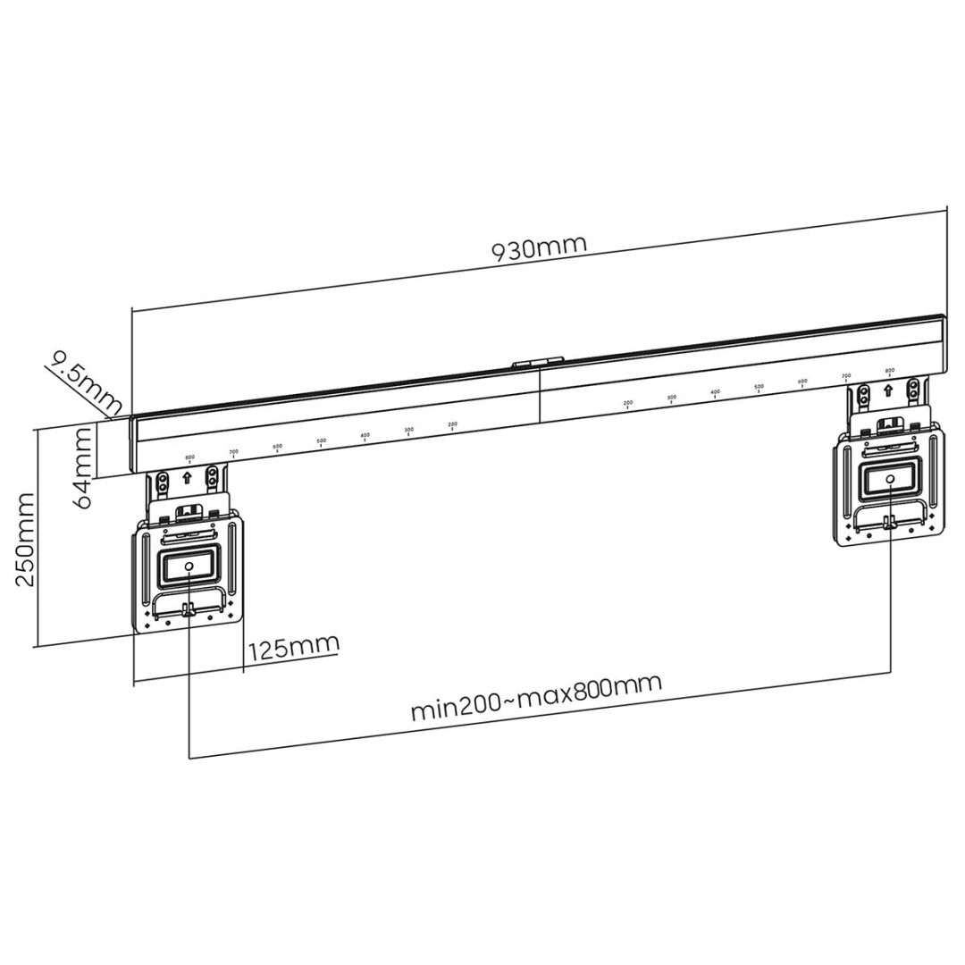 Nedis Fixed TV Wall Mount 43-100