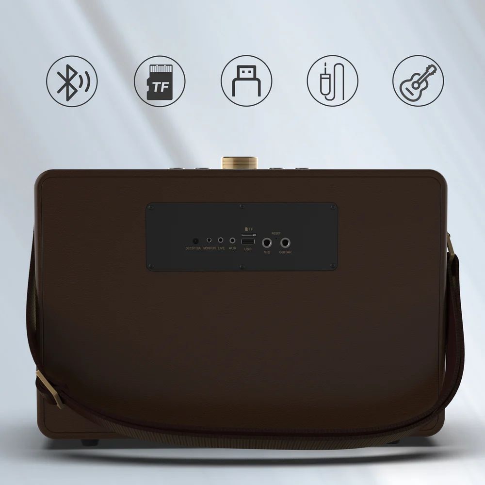W-King K6L Bluetooth Speaker Brown