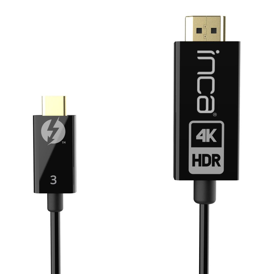 INCA ITCH-20 USB-C to HDMI 4K60Hz cable 1,8m Black