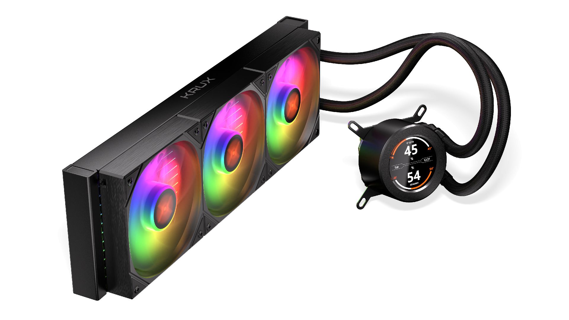 KRUX HydroGlance 360 ARGB LCD Black