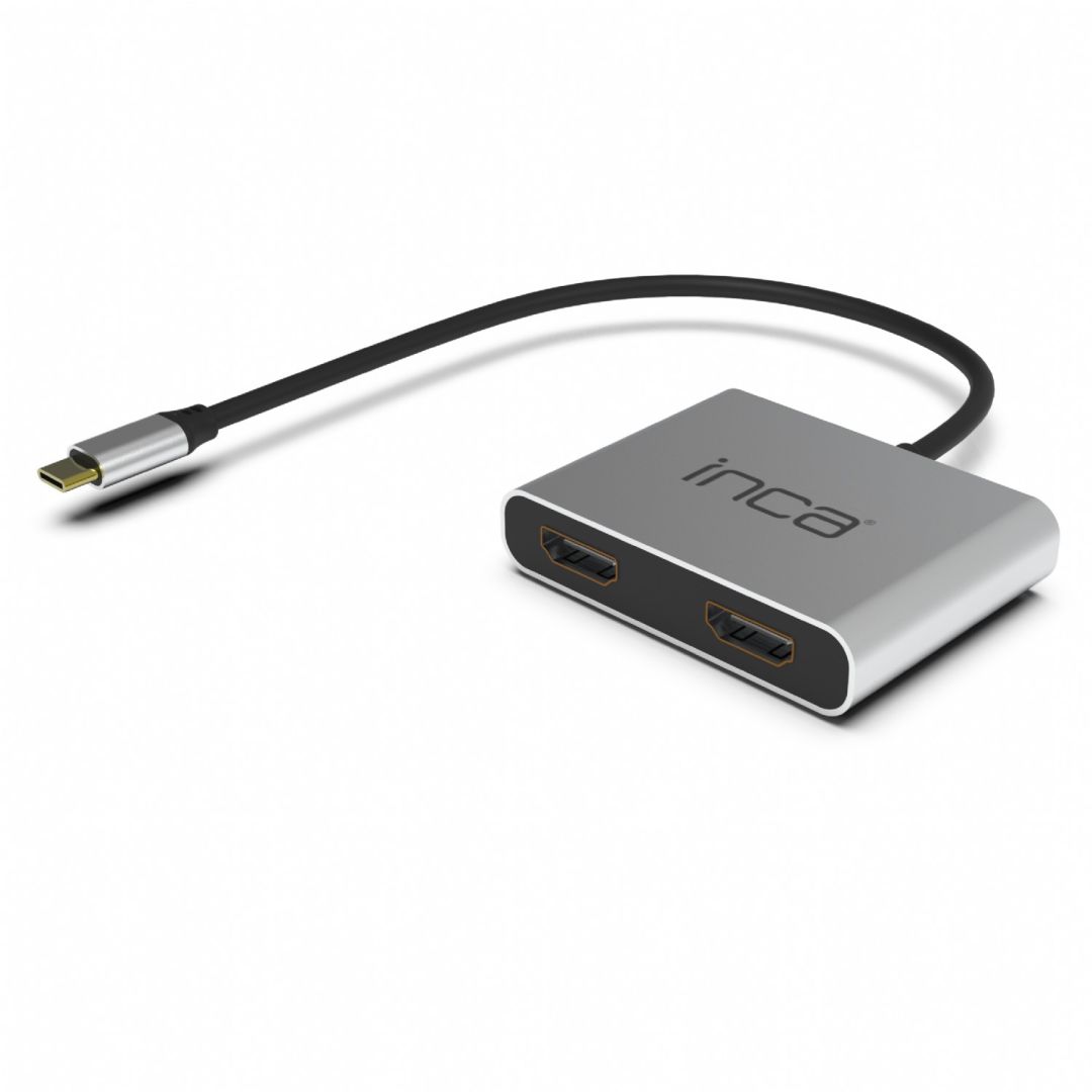 INCA ITPC-4T Type-C Hub X4 Dual HDMI 4K@30Hz Silver