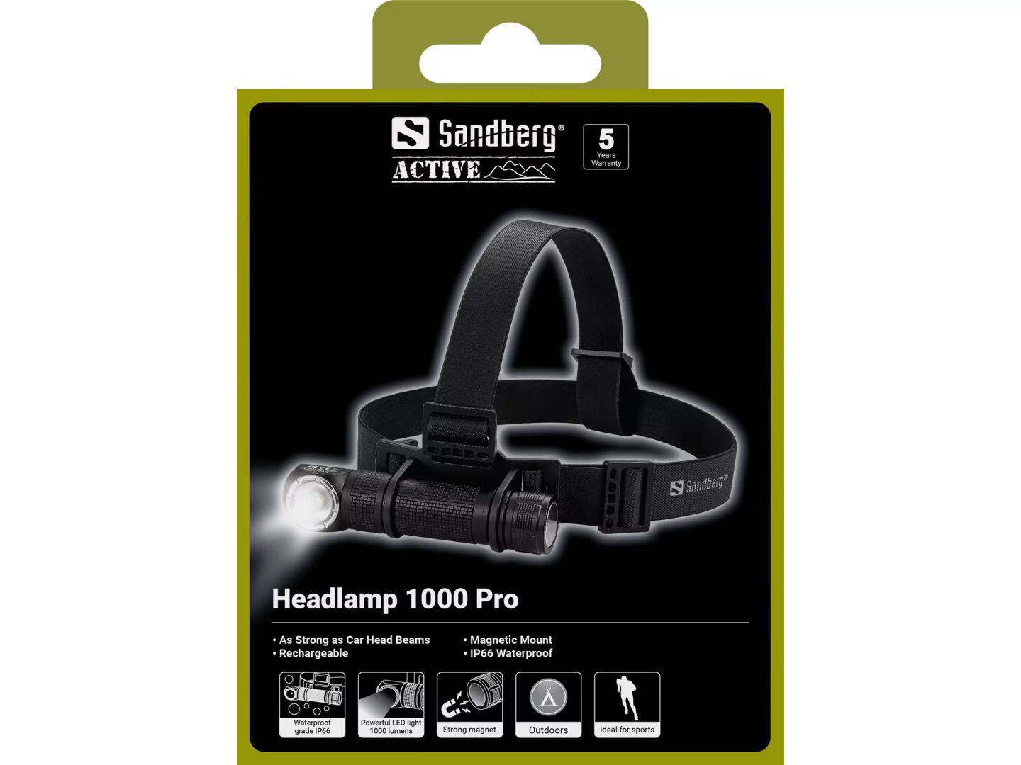 Sandberg Headlamp 1000 Pro Black