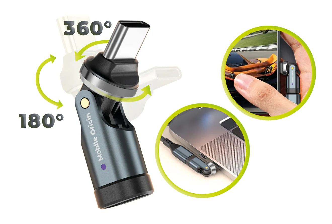 Mobile Origin 240W USB-C Rotation 540° Adapter CB13