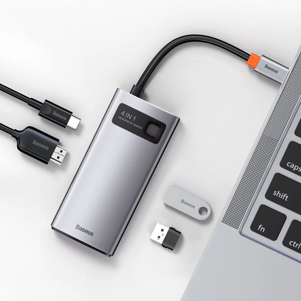 Baseus Metal Gleam Docking Station Silver
