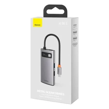 Baseus Metal Gleam Docking Station Silver