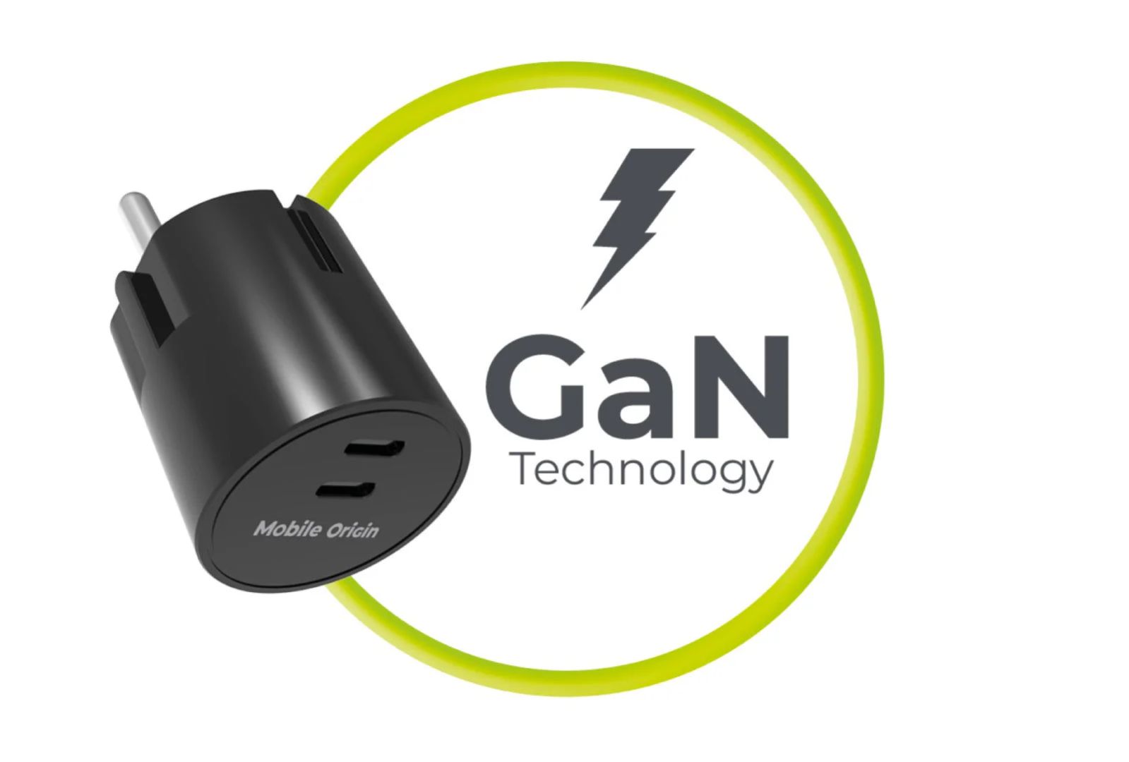 Mobile Origin 30W Charger Plug PW33 2x USB-C Black