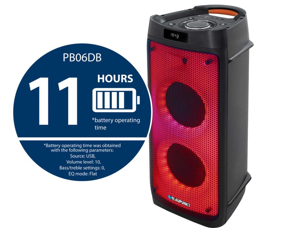 Blaupunkt PB06DB Bluetooth Partybox with karaoke Black