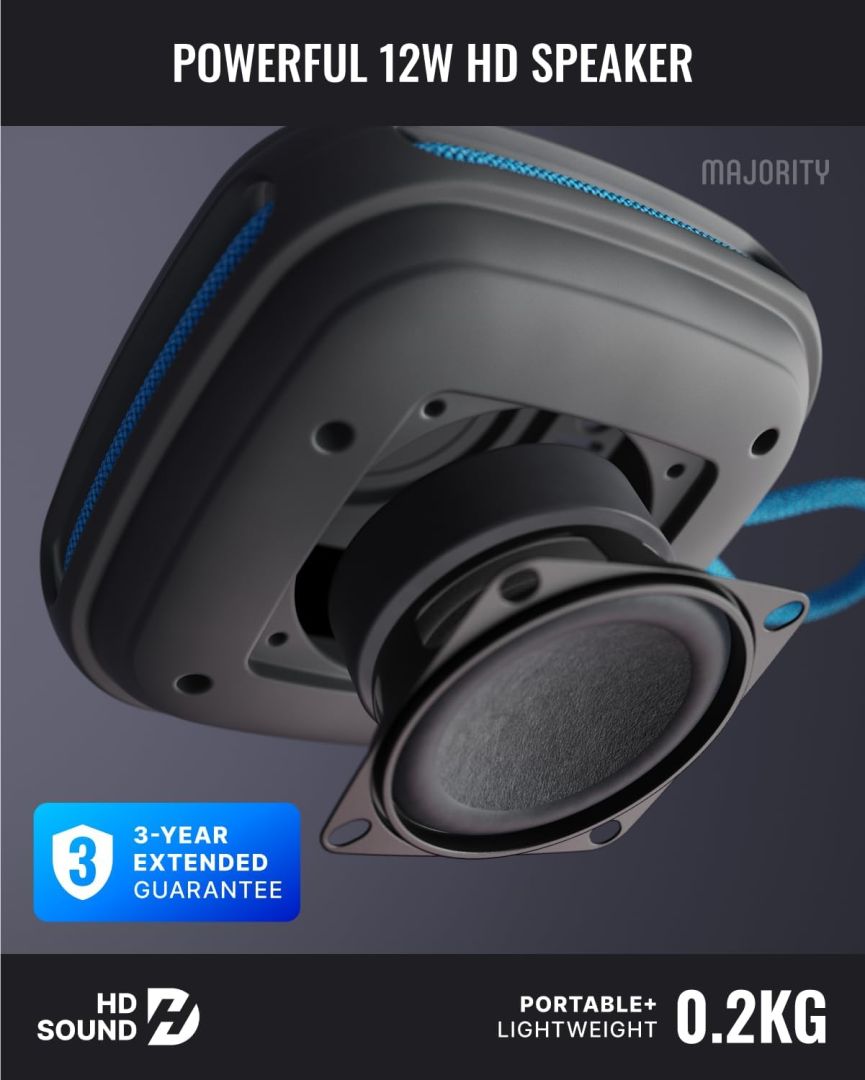 Majority Move 1 (M1) Bluetooth Speaker Black/Blue