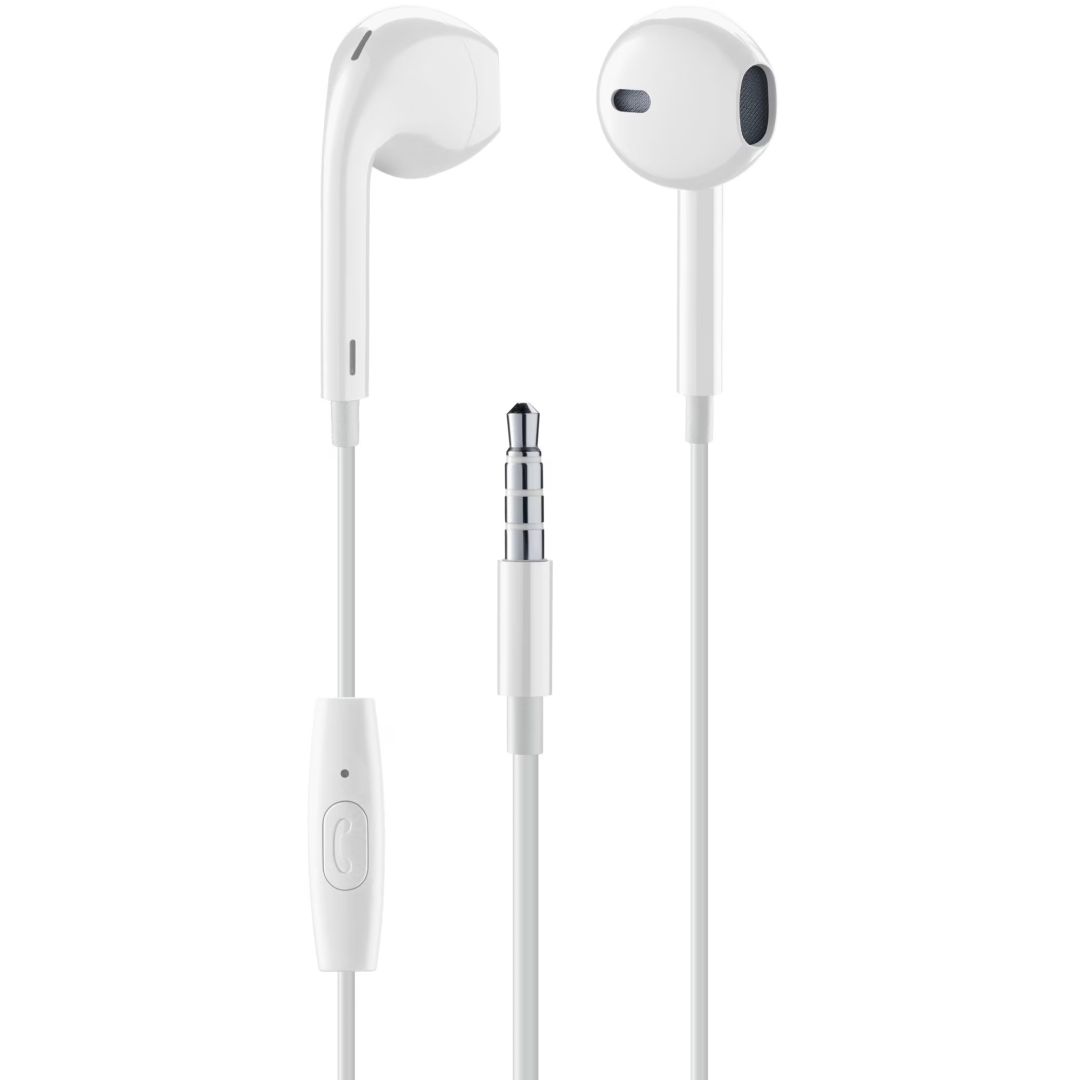 MUSICSOUND Wired Headphones White