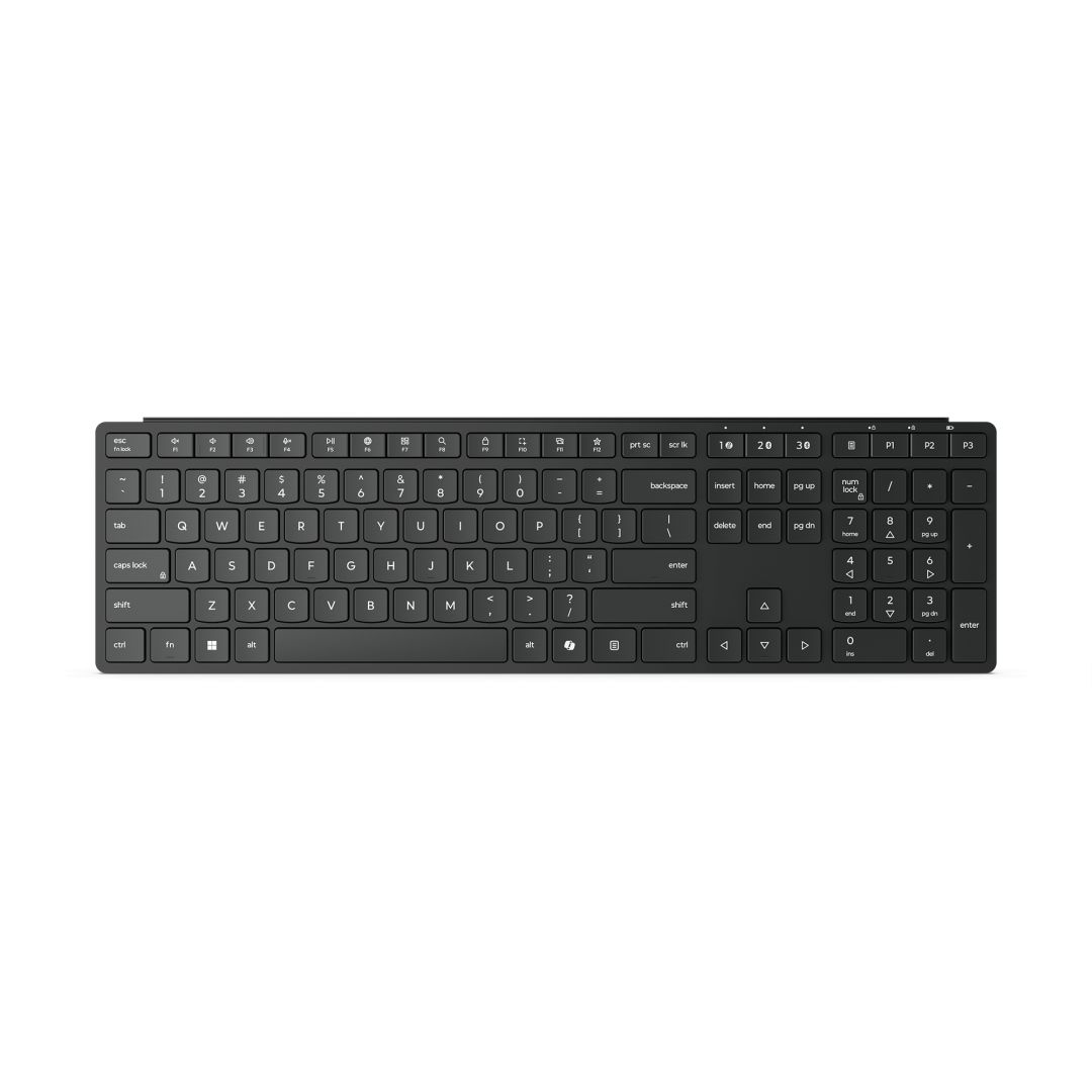 Lenovo Multi-Mode Pro Plus 6000 Wireless Bluetooth Keyboard Eclipse Black US
