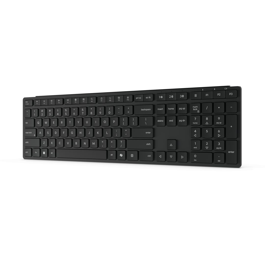Lenovo Multi-Mode Pro Plus 6000 Wireless Bluetooth Keyboard Eclipse Black US