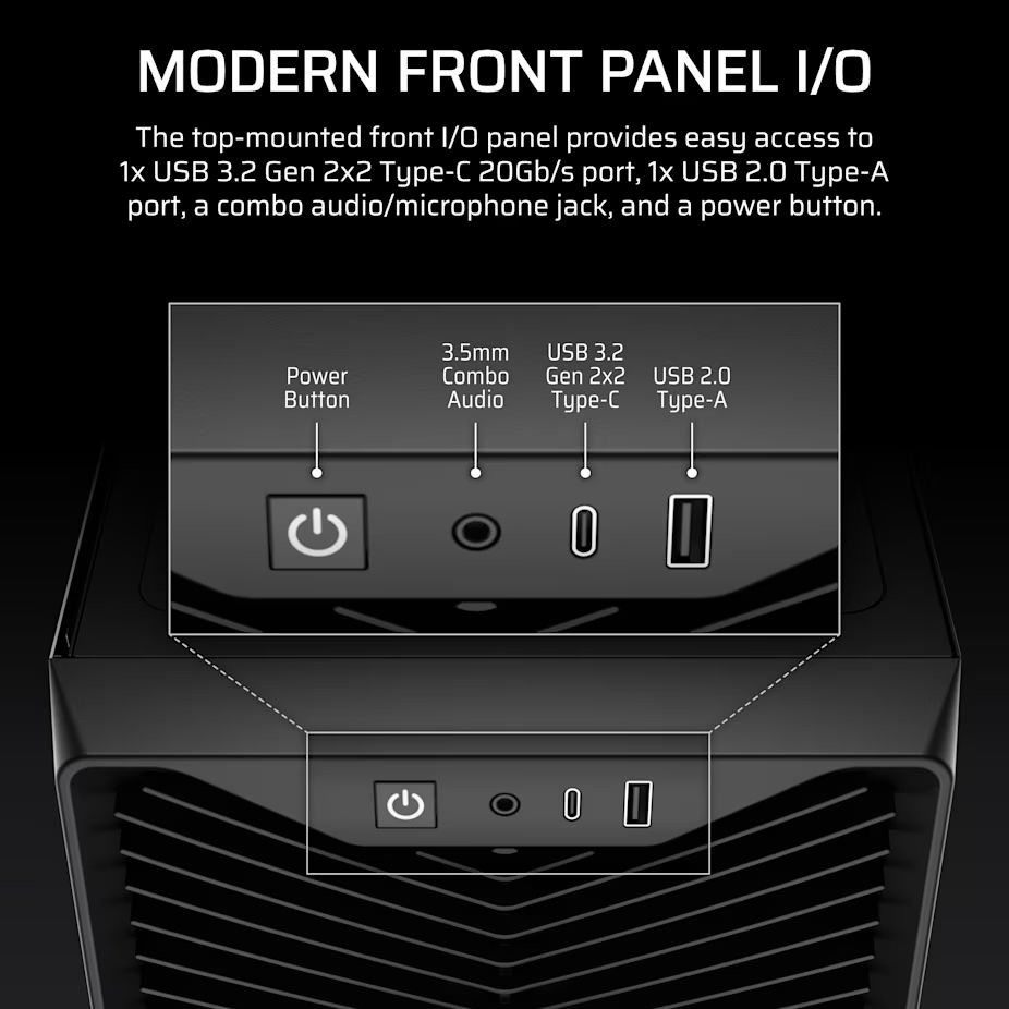 Corsair 3200D RS Tempered Glass Black