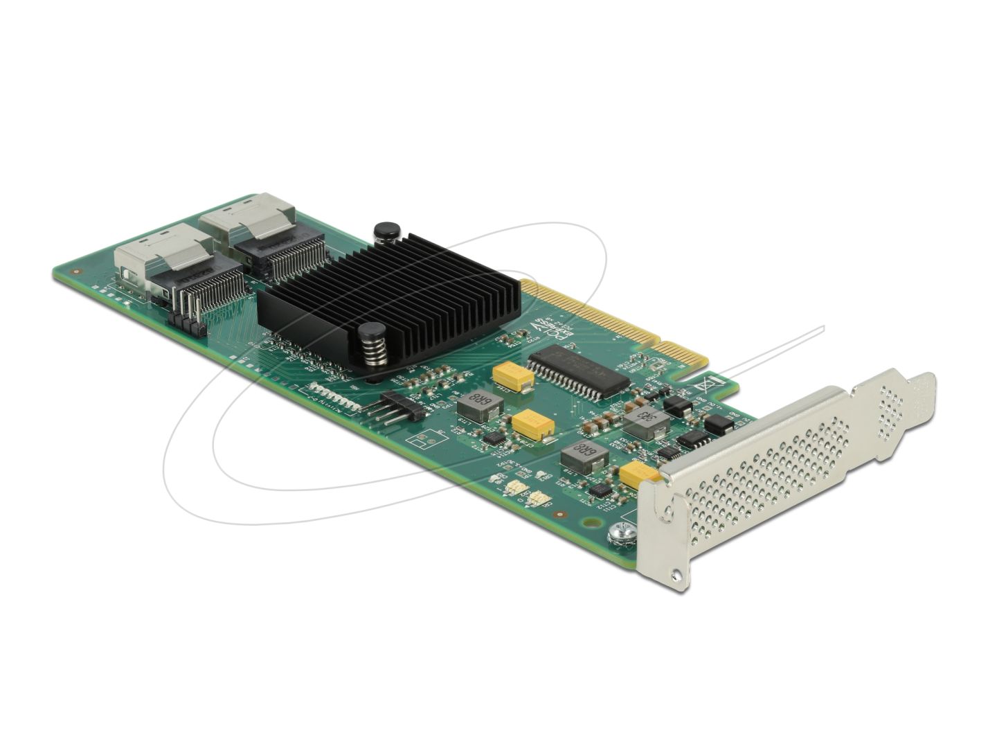 DeLock 8 port SATA PCI Express x8 Card with Connection Cable