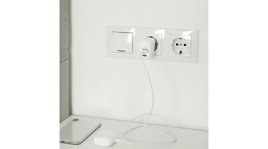 Qoltec GaN 45W Charger White