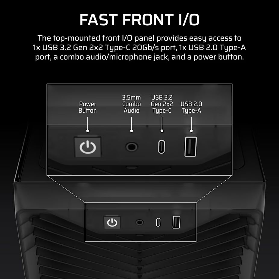 Corsair 3200D RS Tempered Glass Smoke