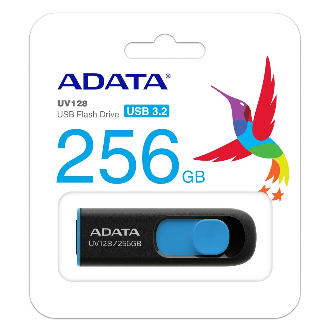 A-Data 256GB Flash Drive UV128 Black