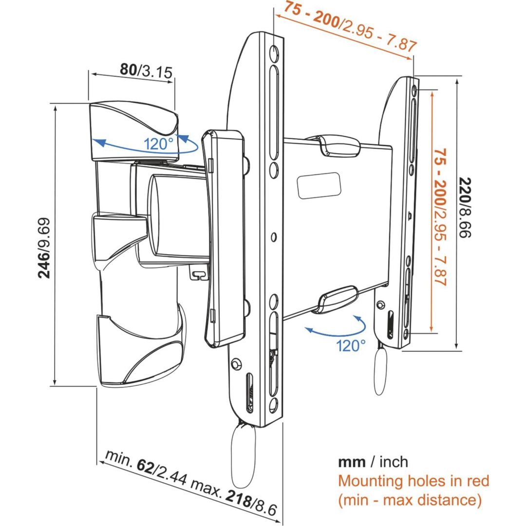 Vogel's BASE 25 S Full-Motion TV Wall Mount 19